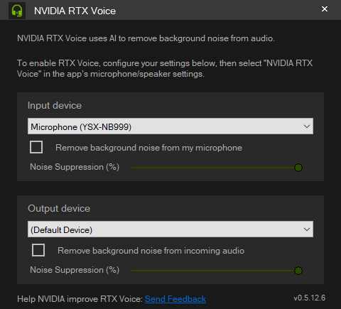 NVIDIA RTX Voice语音降噪软件v0.5.12.6